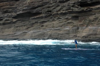 Japan's Tomo Yasu during the Molokai-2-Oahu race