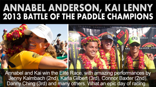 2013 Battle of the Paddle results