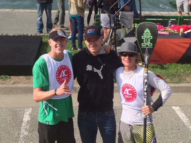 Connor and Zane with Jimmy Spithill