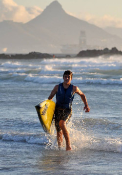 Ethan Koopmans Stand Up Paddle race in South Africa