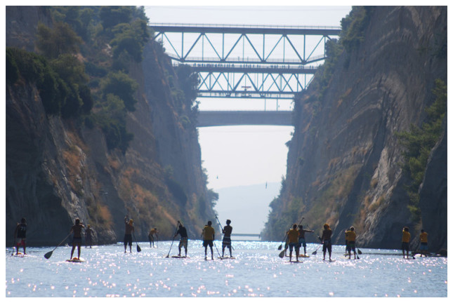 Stand Up Paddle race Corinth Canal