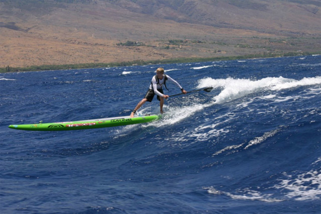 Connor Baxter downwind paddling