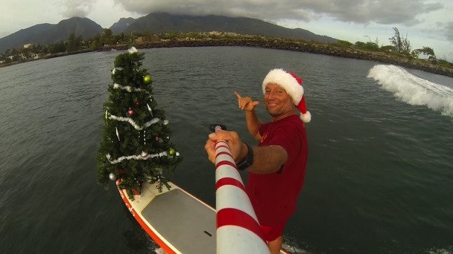 Dave Kalama SUP Santa Claus