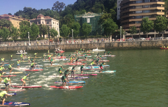 World SUP Challenge race Bilbao Spain