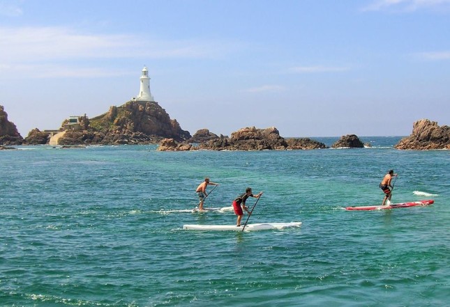 Stand up Paddling on Jersey island