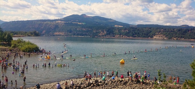 Gorge Paddle Challenge elite stand up paddle race