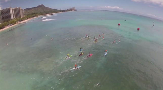 Ultimate SUP Showdown CBS - stand up paddle aerial footage