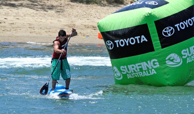 Beau O'Brian stand up paddling