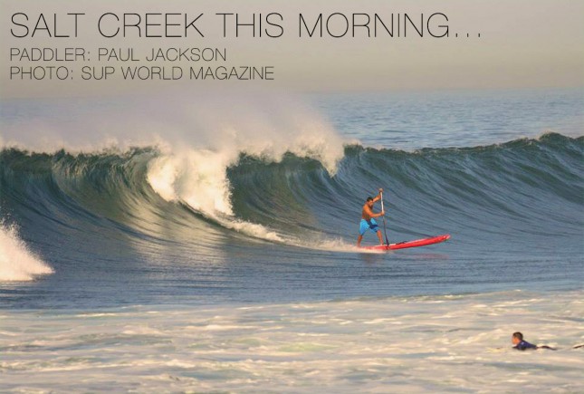 Salt Creek stand up paddle race