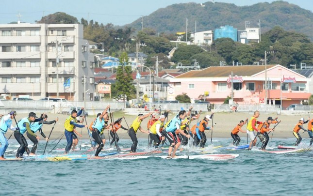 Stand Up Paddleboard race in Japan