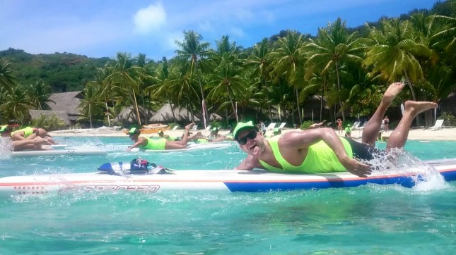 Bora Bora Liquid Festival prone paddleboarding