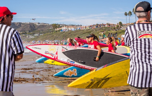 Battle of the Paddle Salt Creek women's stand up paddle race