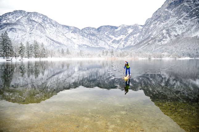 Manca Notar stand up paddle training