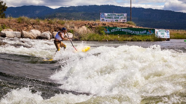 Payette River Games stand up paddle