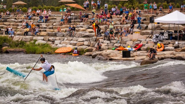 Payette River Games stand up paddleboard race