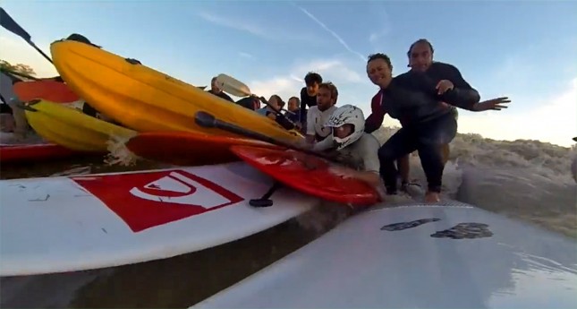 French River Tidal Bore surfing