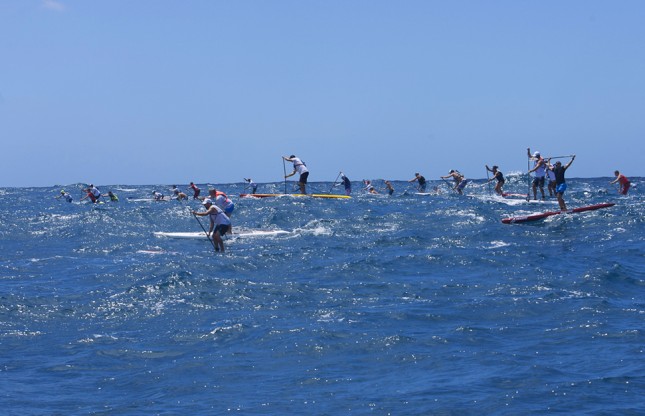 Stand Up Paddling open ocean