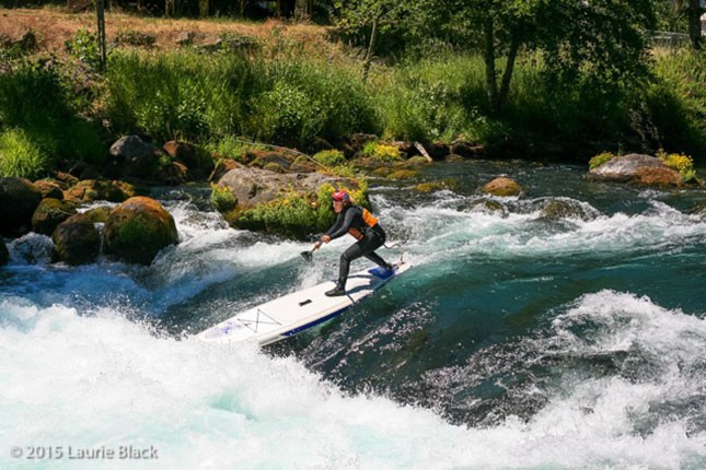Fiona Wylde whitewater stand up paddling