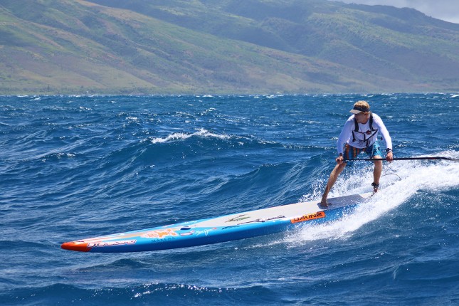 Connor Baxter on his way to a sixth straight Maui 2 Molokai crown (photo: Karen Baxter)