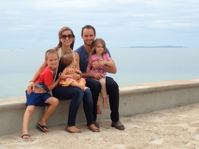 Tim Warner and family