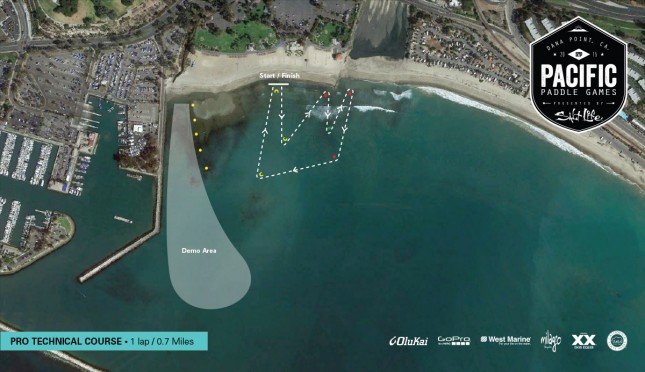 Pacific Paddle Games course maps