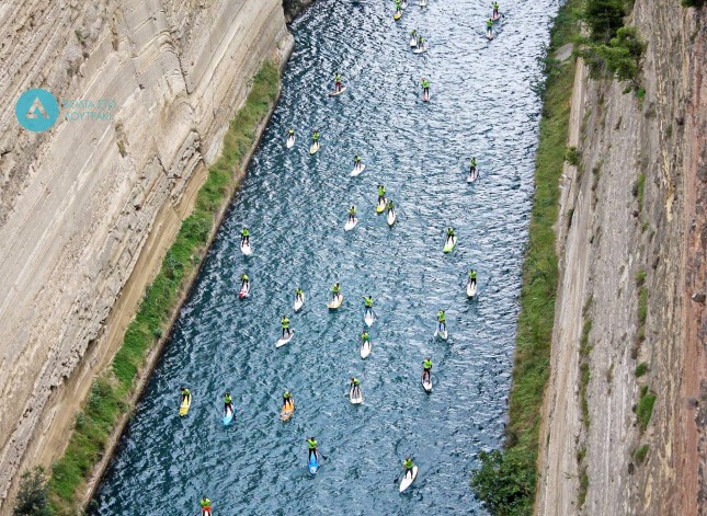 Corinth Canal SUP race Greece